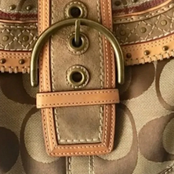 Coach handbag purse in signature C - Picture 5 of 10